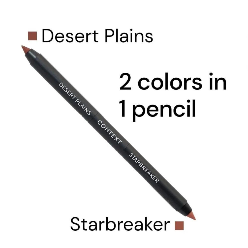 CONTEXT Dual Lip Pencil. Shade Desert Plains & Starbreaker.